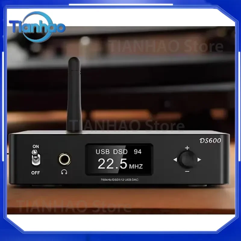 for HiFi DAC Audio Amplifier DS600 USB Coaxial Optical Input Digital to Analog Converter High Fidelity Sound System Home