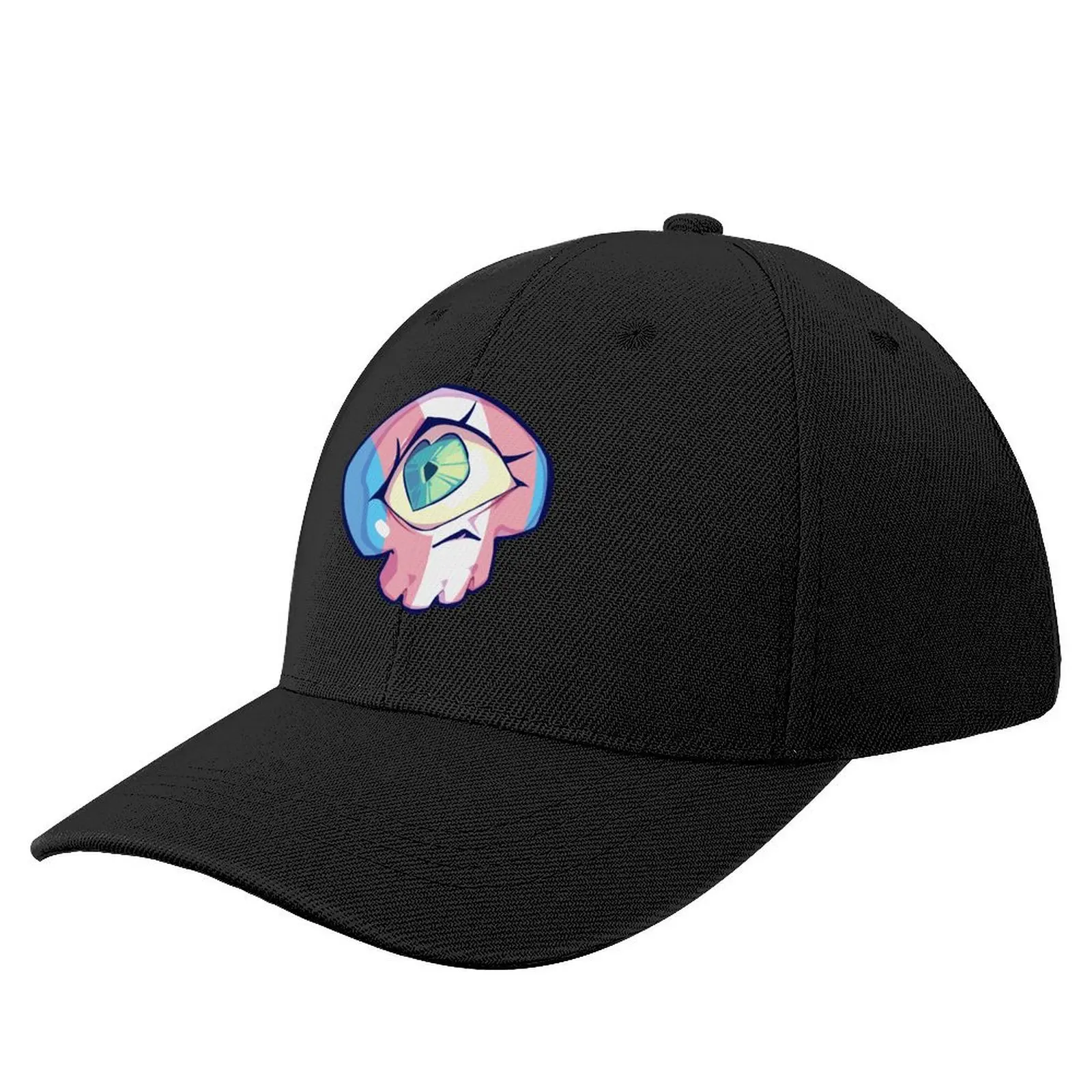 

Trans Pride Cyclops Skull Baseball Cap Trucker Cap Big Size Hat Kids Hat Icon Women's 2024 Men's