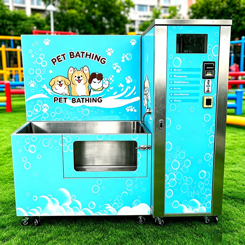 Grass Park Unattended Pet Bathing Machine Multi Payment Self Service Dog Wash Station For Outdoor Lawn Customized