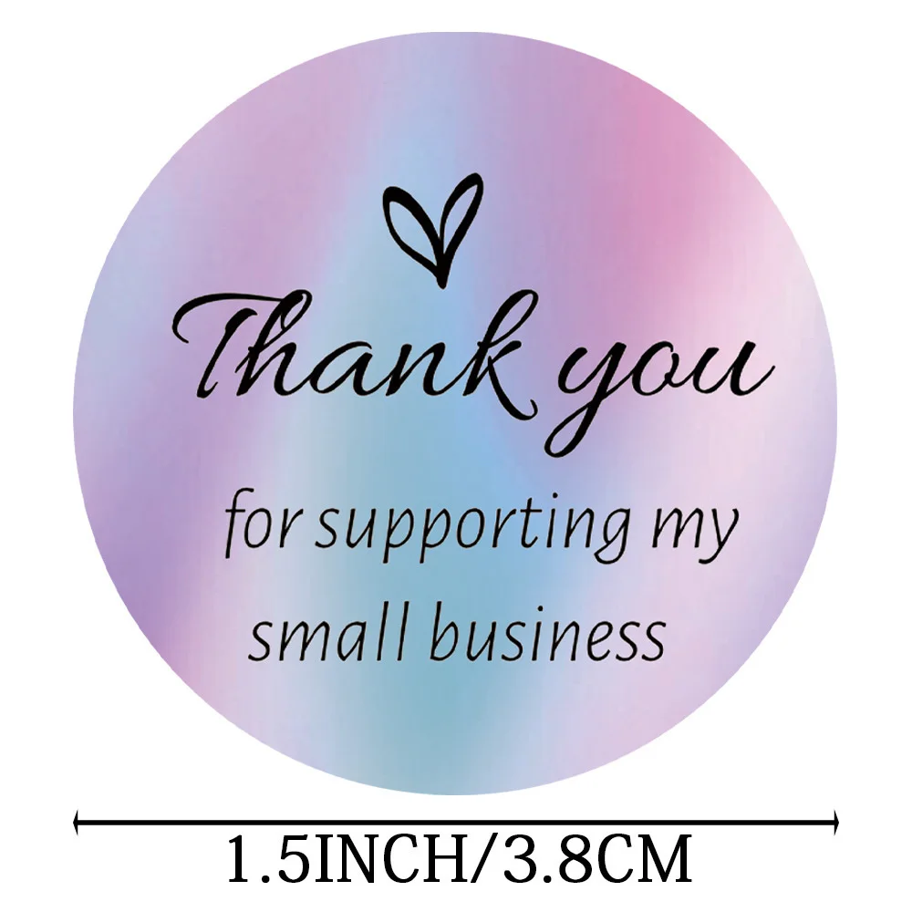 50pcs Thank You For Supporting My Small Business Card Thanks Greeting Card Appreciation Cardstock For Sellers Gift