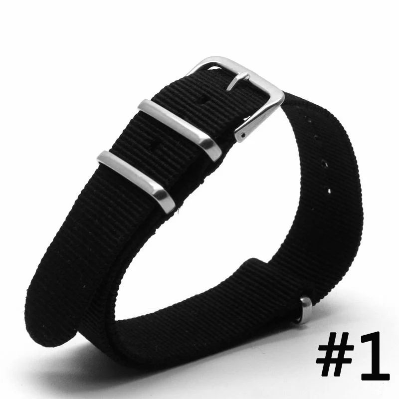 16mm Nylon Watch Strap Army Sport Watch Band Women Men Replacement Strap Woven Fabric Wristband Substitute DW Watch Belt