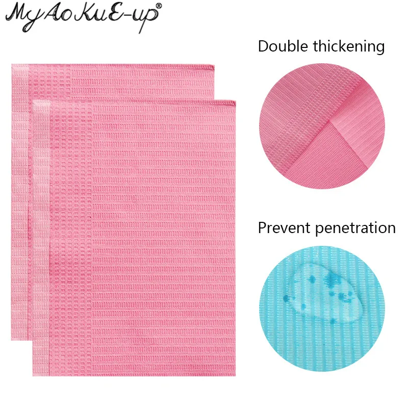 125pcs Disposable Makeup Clean Pad Excellent Double-layer Composite Membrane Absorbent Waterproof Tablecloths Tattoo Accessories