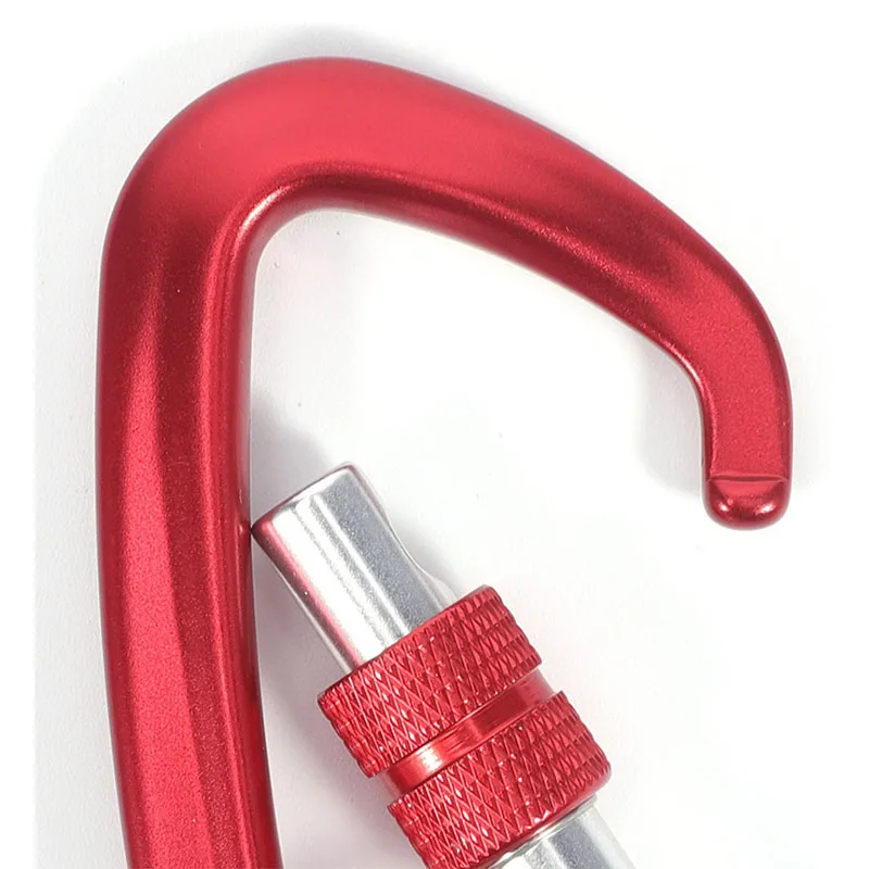 عرض ساخن لعام 2025! حلقة تسلق بقفل لولبي على شكل حرف D - خطافات تسلق من سبائك الألومنيوم للمعدات الخارجية وتسلق الصخور والتخييم والمشي لمسافات طويلة