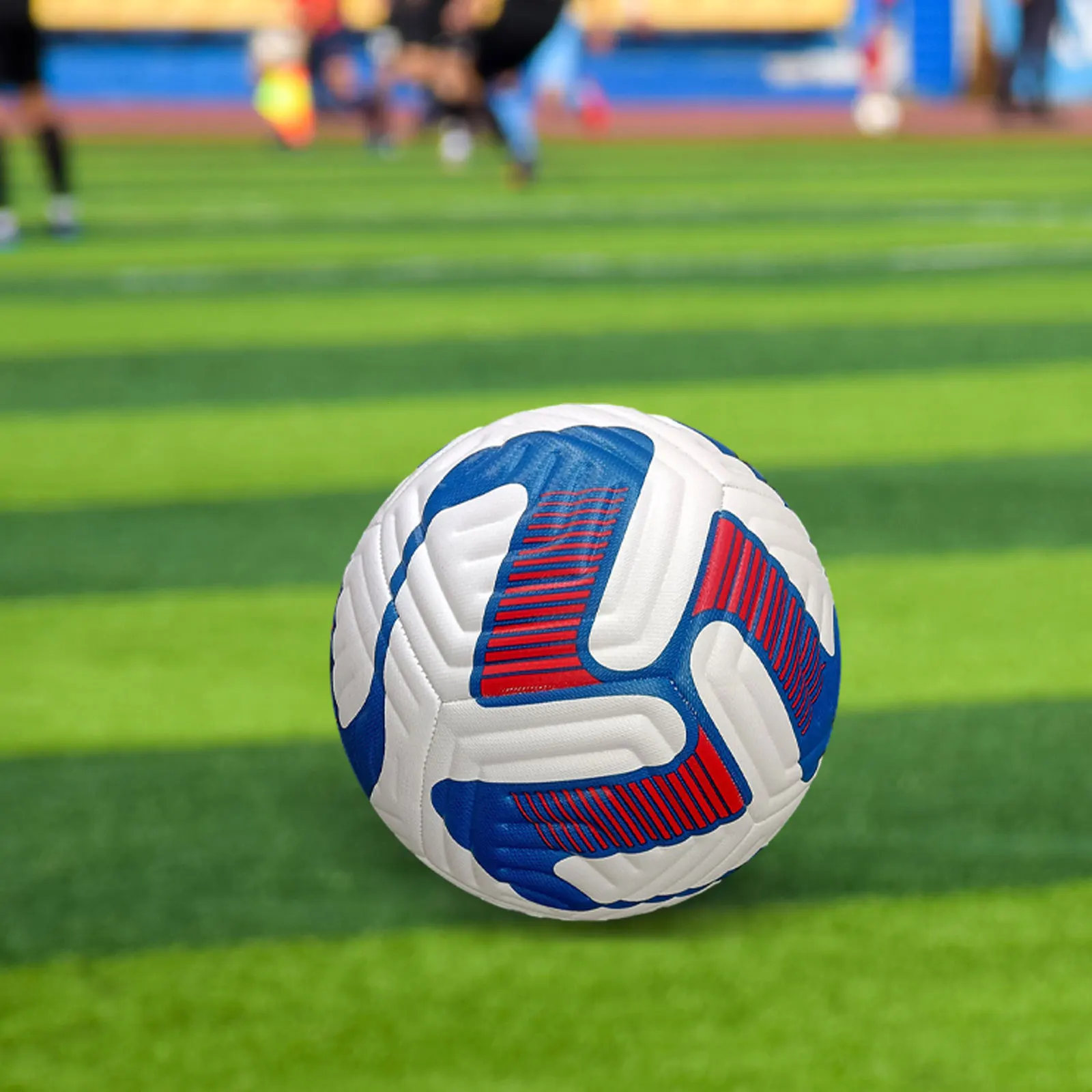 Soccer Ball Size 5 Creative Patterns Portable Durable PU Leather Official Match Ball Football for Club Game Competition Practice