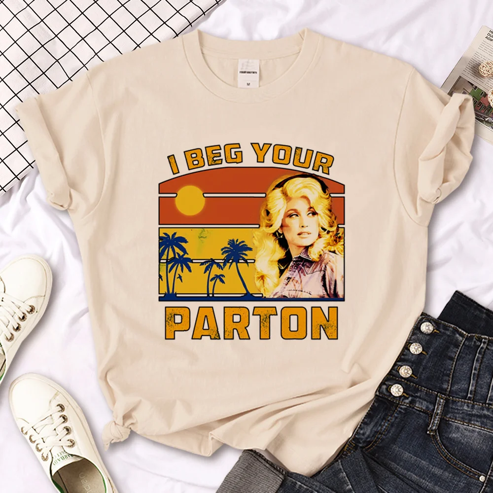 Dolly Parton t-shirts women anime comic t-shirts girl comic y2k streetwear clothes