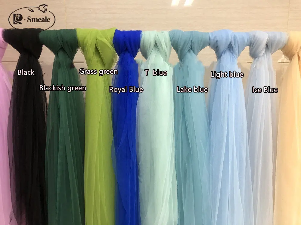 5-10 mt/los Verschlüsselung Weiche Bunte Mesh Stoff Hochzeit Kleid Rock Hochzeit Dekoration Kleidung Moskito Net Tuch RS4157 – Detail 3