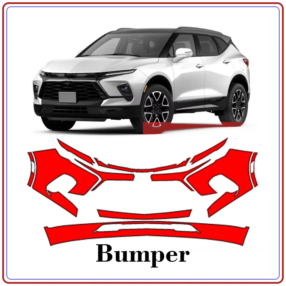 For Chevrolet Blazer RS 2023-2025 Precut TPU Paint Protection Film PPF Front Bumper Kit Clear Bra Stone Guard EU UK