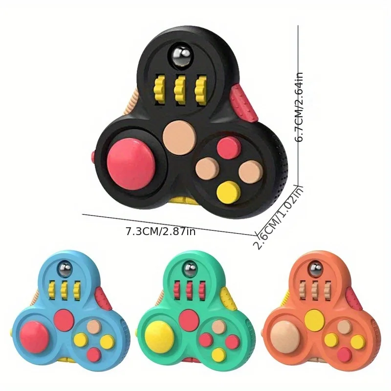 1Pcs Fidget Pad Decompression Handle Gyro Magic Cube Second Generation Game Handle Fingertip Game Creative Decompression Toy