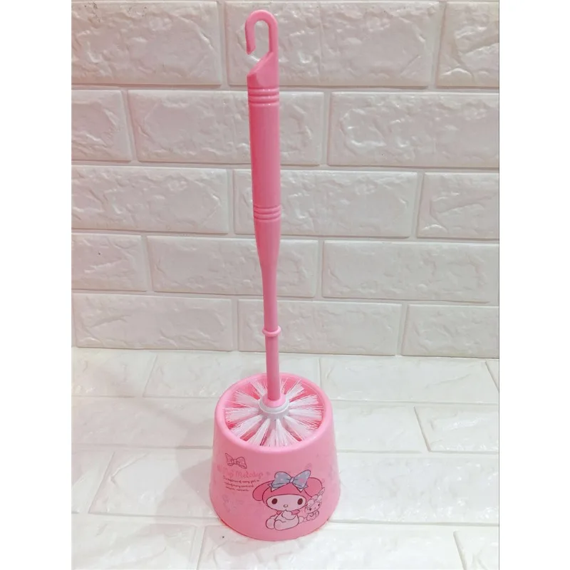 Hello Kitty Toilet Brush Floor Standing with Base Long Handle Toilet Cleaning Tool Cartoon Creative Plastic Bathroom Accessories