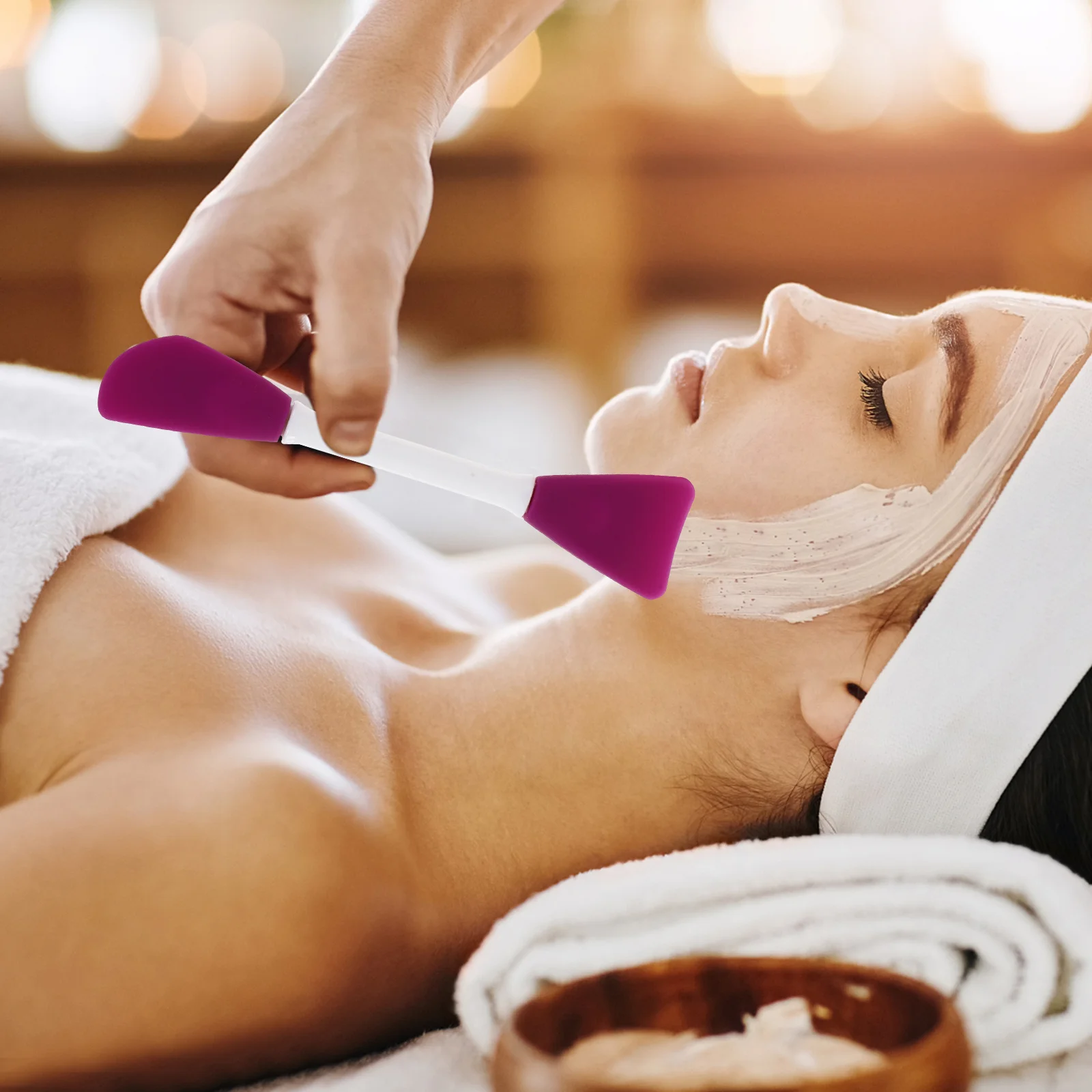 4 قطع من فرش قناع الوجه السيليكون خفيفة الوزن ومحمولة لقناع طين الوجه، سهلة الاستخدام، أدوات العناية بالوجه، أدوات العناية بالوعة