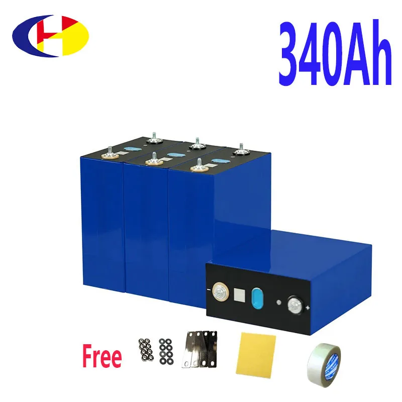 Gotion Grade A 3.2V 340Ah Lifepo4 Battery  6000 Cycles DIY 12V 24V Rechargeable Cell for RV EV Home Storage solar energy
