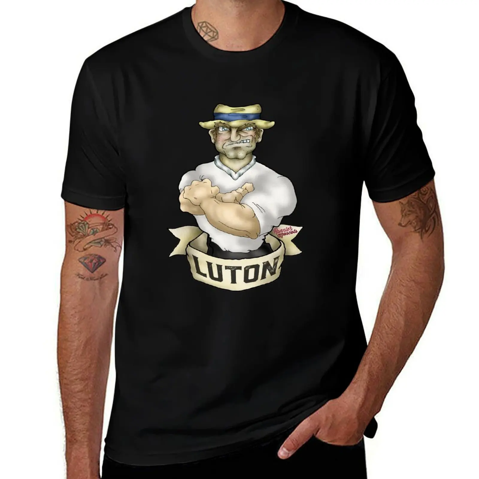 Luton Town Hatter Mascot T-Shirt Casual Trendy Short Sleeve T-Shirt