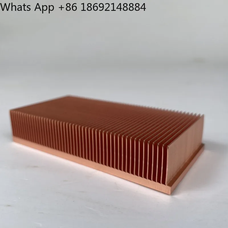 

Copper shovel tooth heat sink C1100 copper heat sink 100 * 50 * 20mm