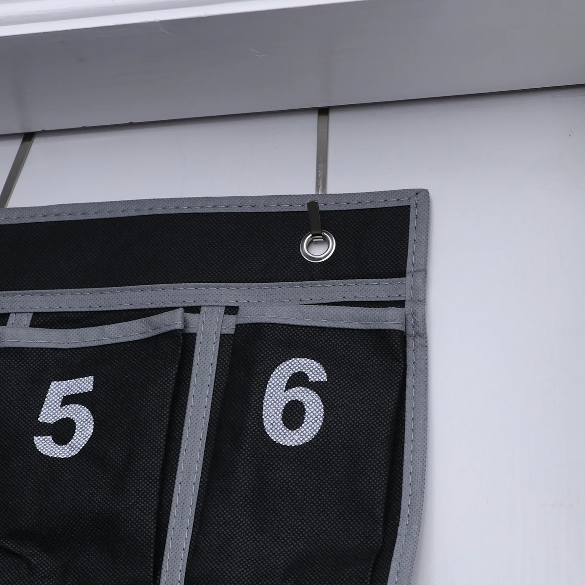 

Cell Phone Hanging Bag Black 30 Pockets Numbered Wall Door Organizer Sundries Holder Classroom Storage Teaching Supplies