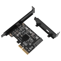 USB PCIE Card Type C PCI-Express 4X to USB 3.2 Gen 2X2 (20Gbps) ASM3242 Chipset for 8/10/Linux