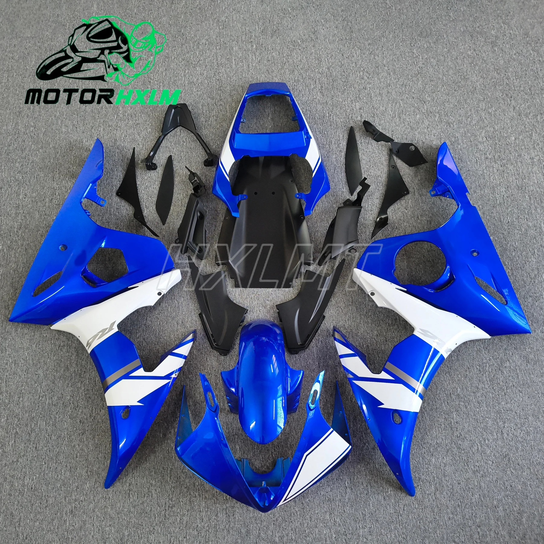 YZFR6 2005 Full Body Kits for YAMAHA YZFR6 2005 Abs Fairing YZF R6 2003 - 2005 Bodywork Blue White