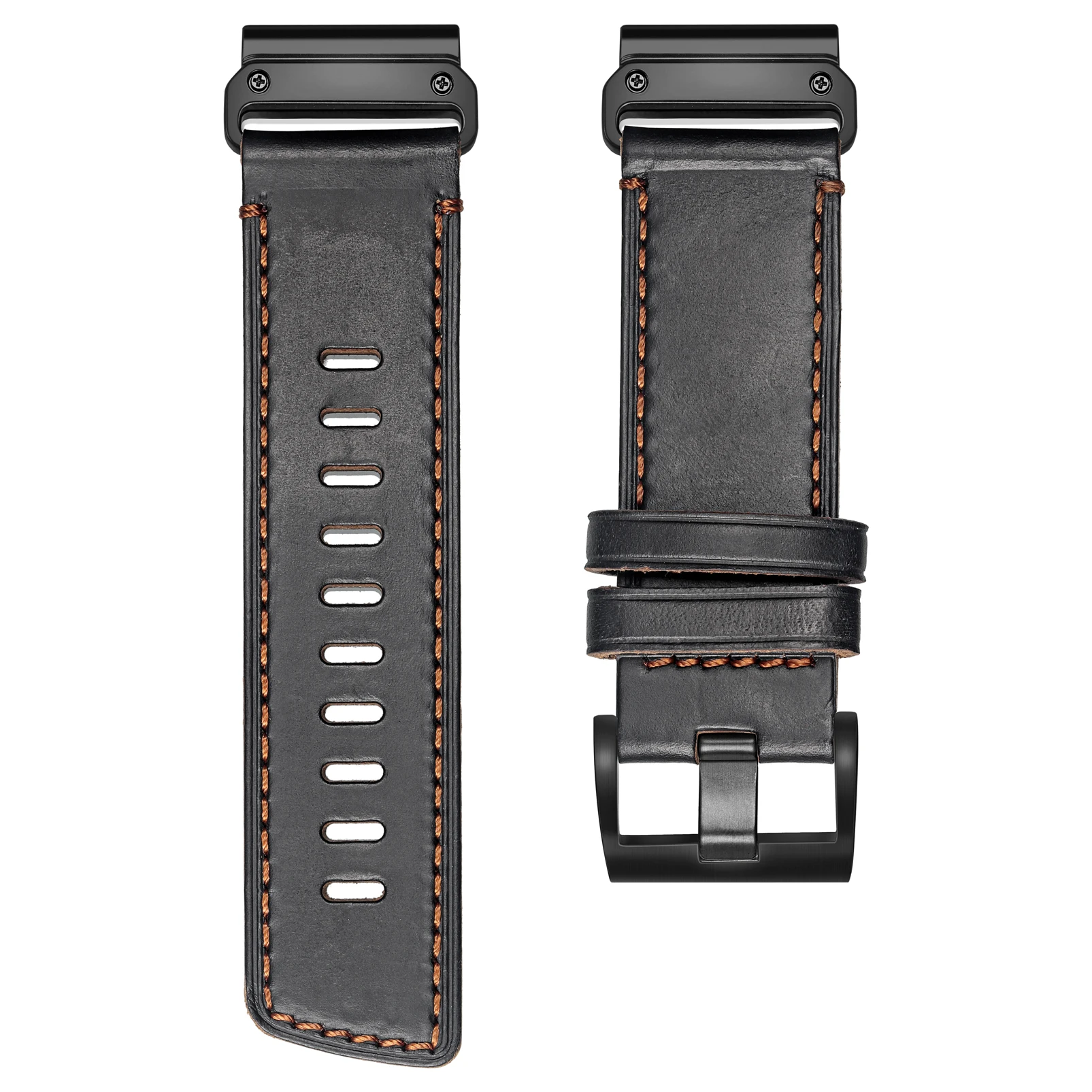 Hemsut Quickfit Strap for Garmin Watch Bands Handmade Correa Horween Leather Bracelet Fenix 7 MK3 MARQ Instinct Tactix 22mm 26mm