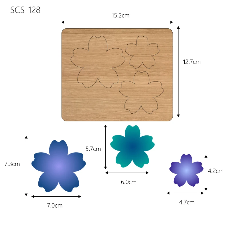 Flower Wooden Cutting Knife Die, Used with the Machine, SCS128