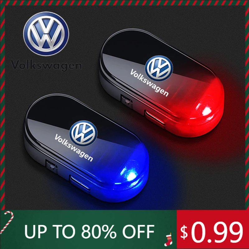 

For VW Volkswagen Jetta MK5 Golf Solar wireless alarm light Car Accessories for Volkswagen Tiguan Vw Gti Touran Golf Polo Passat