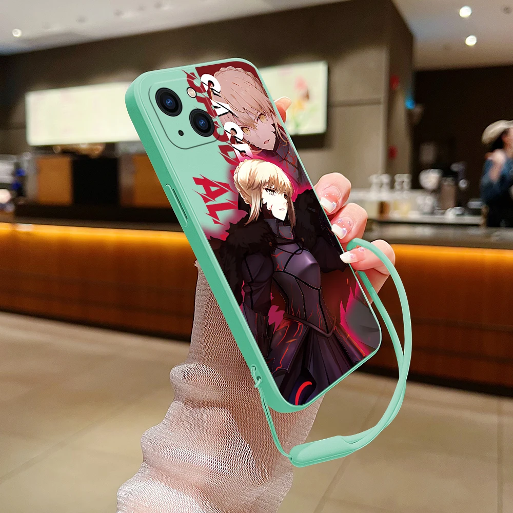 F-Fate Zero Stay Night S-Saber Phone Case For Samsung Galaxy S23 S22 S21 S20 Ultra Plus FE S9 S10E Note 20 ultra 9 Plus Cover