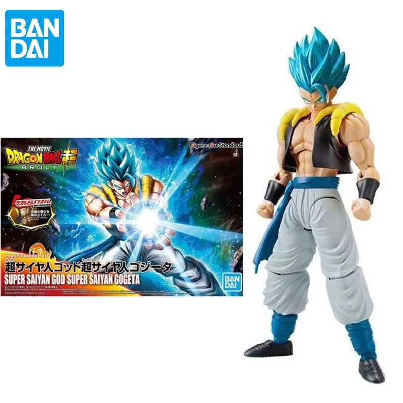 

Оригинальная аниме-фигурка Bandai Dragon Ball Z Super Saiyan Blue Hair Gogeta, аниме-фигурки, игрушки для детей, подарки