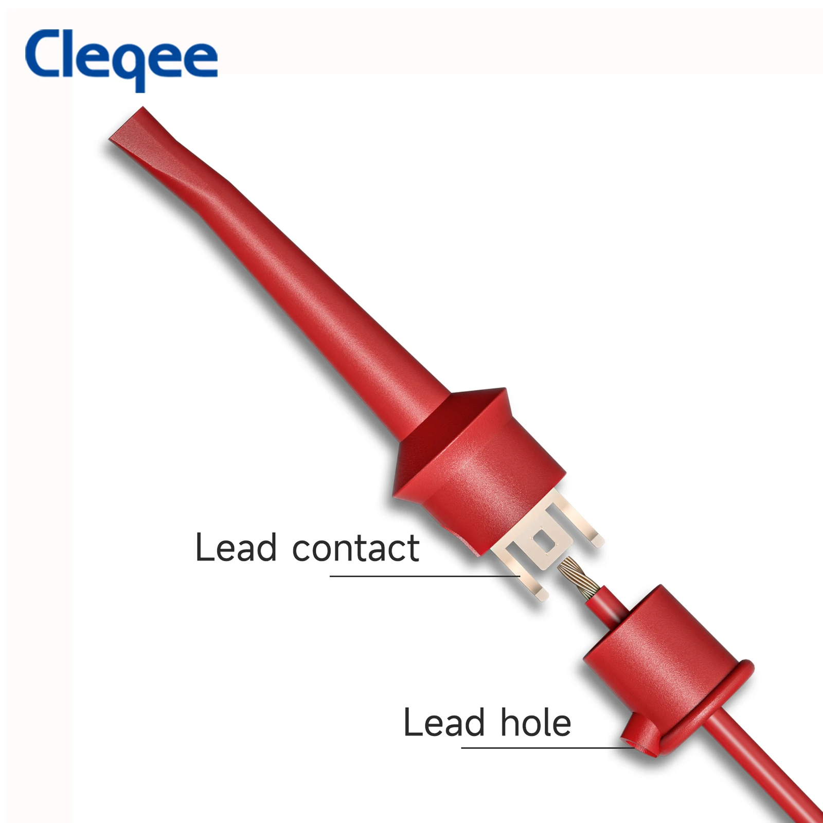 Cleqee P5002 High Quality Test Hook Clip Mini Grabber Electronic Test Accessories SMD IC Test Probe Clamps Welding Type