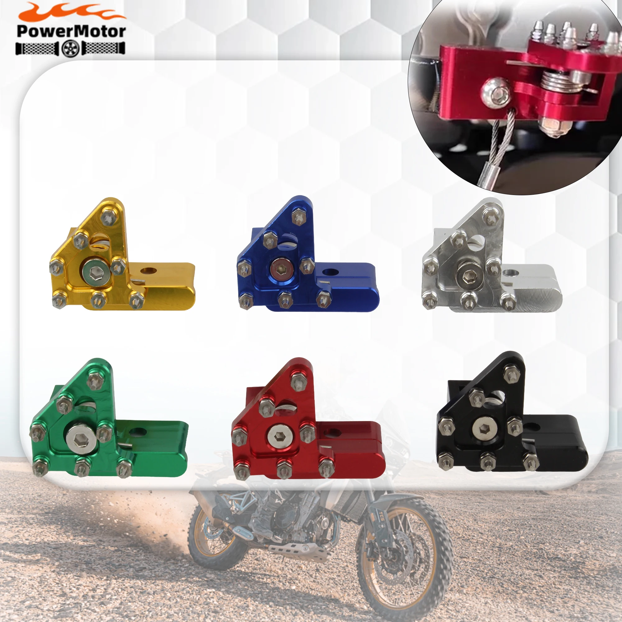 

Enduro Motorcycle Rear Brake Pedal Lever Step Plate Tip For Honda CRF250R CRF450R CRF450RX CRF250RX CRF 250 450 R RX Accessories