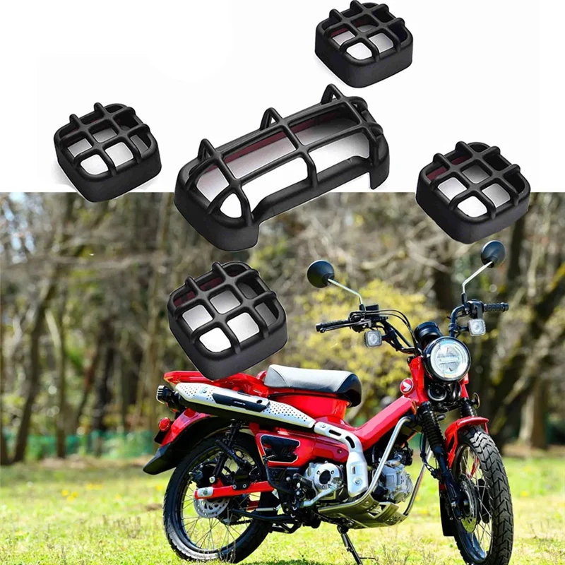 

Motorcycle Turn Signal Taillight Grill Cover for Honda CT125 Trail 125 Hunter Cub 2020 2021 2022
