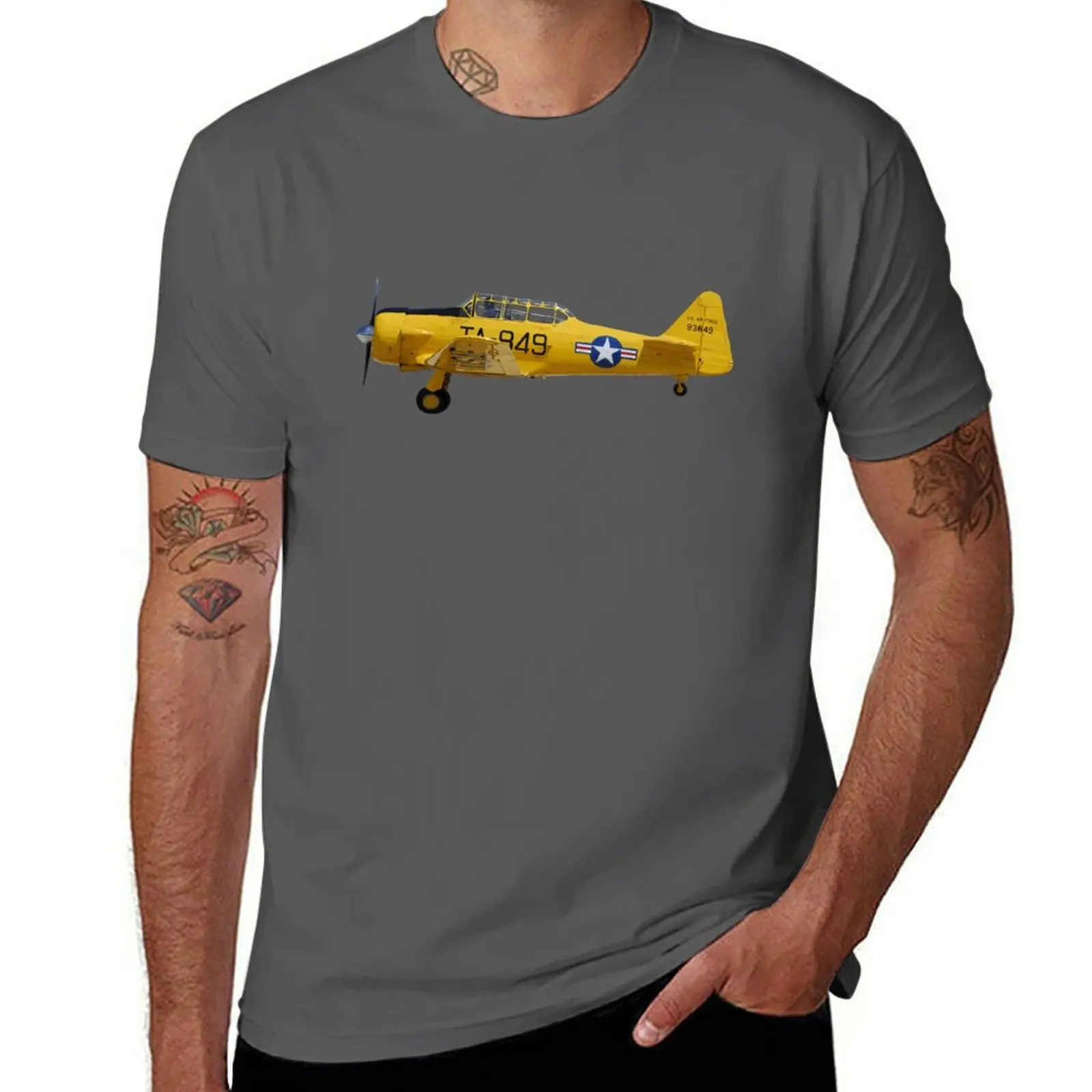 

T-6 Texan T-Shirt cotton t shirts high quality t shirt man casual T-Shirt