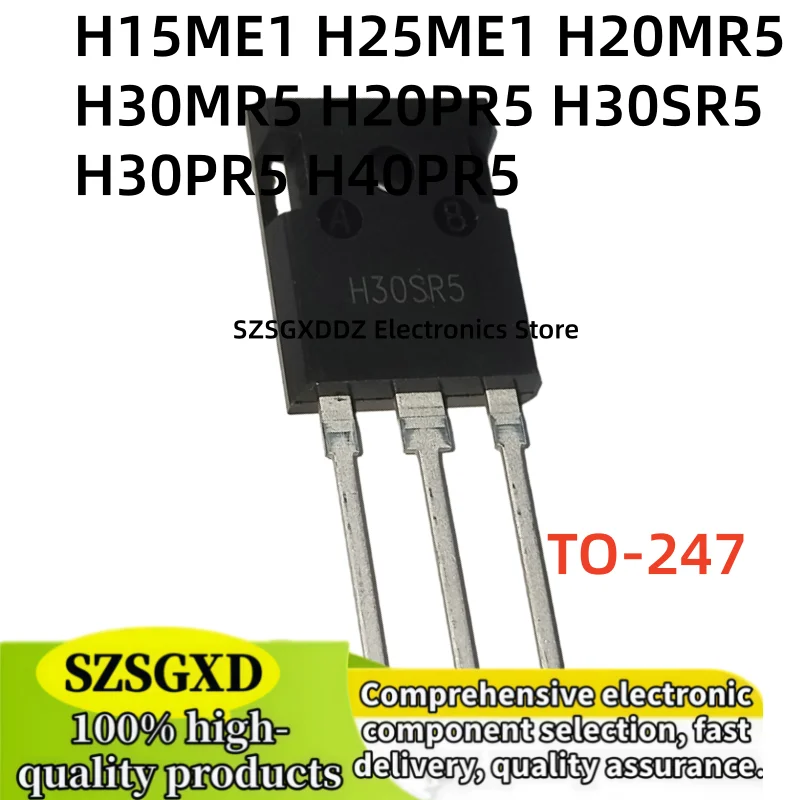5-10pcs H15ME1 H20MR5 H20PR5 TO-247 H25ME1 H30PR5 H30MR5 H30SR5 H40PR5 TO247 IGBT power tube for induction cookers