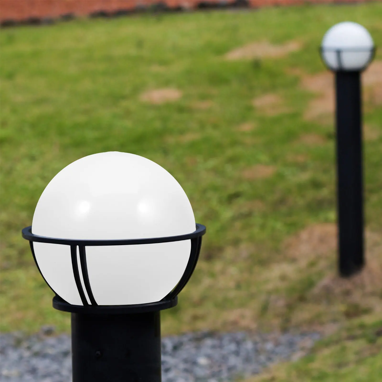 

Round Acrylic Lamp Shade Spherical Light Cover Replacement for Outdoor Wall Lights Weather Resistant Globe Lampshade Patio Decor