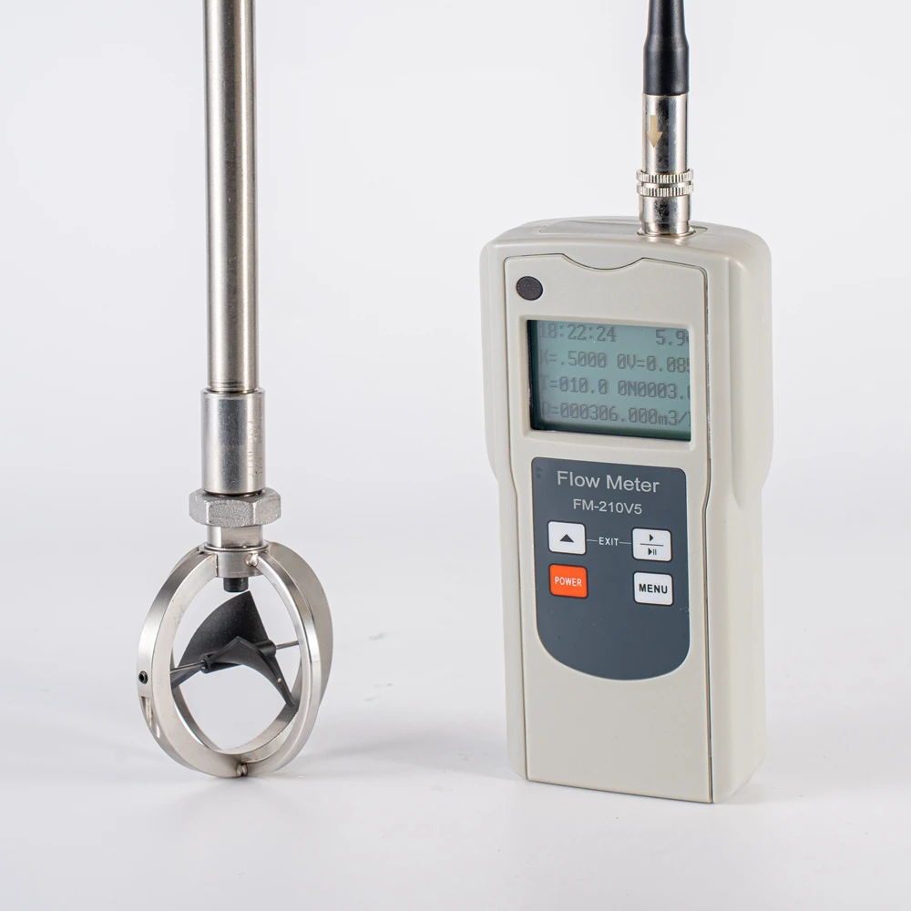 

FM-210V5 Show Level Flow Velocity Electromagnetic Portable River Current Water Velocity Portable Flow Meter