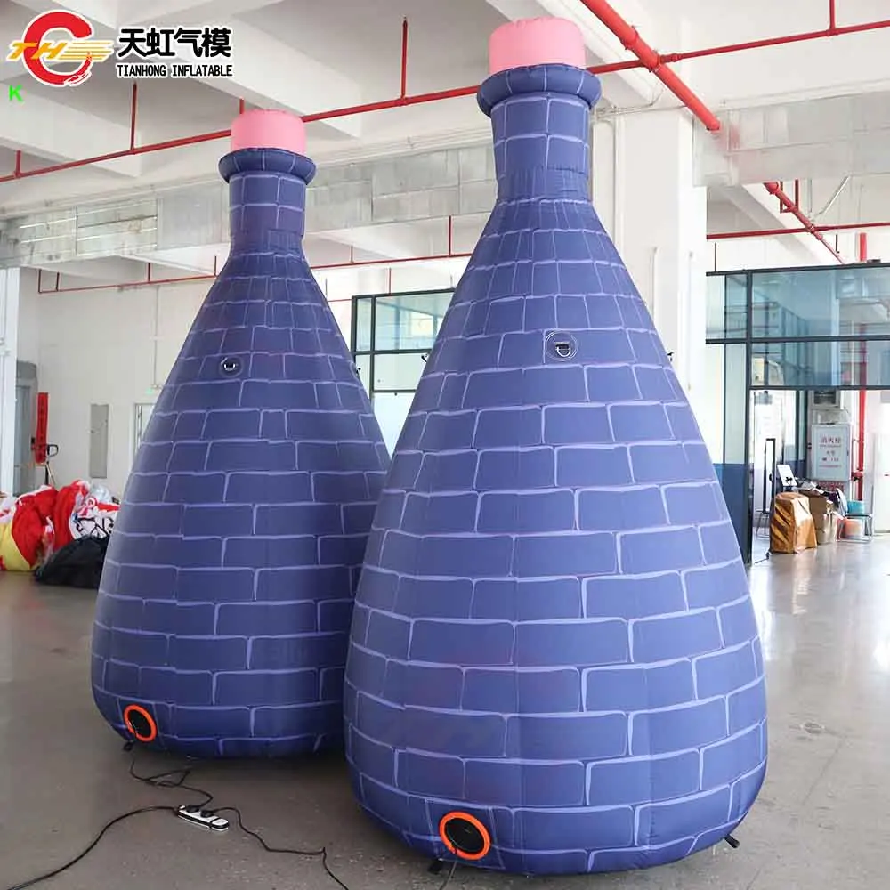 

Наружная реклама, модель надувной бутылки Шочу, брендовая акция, реплика надувной бутылки вина с воздуходувкой