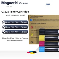 C7525 Compatible Color Powder Copier Toner Cartridge C7525 for Xerox WorkCentre 7525 7530 7535 7545 7556 7830 7835 7845 7855