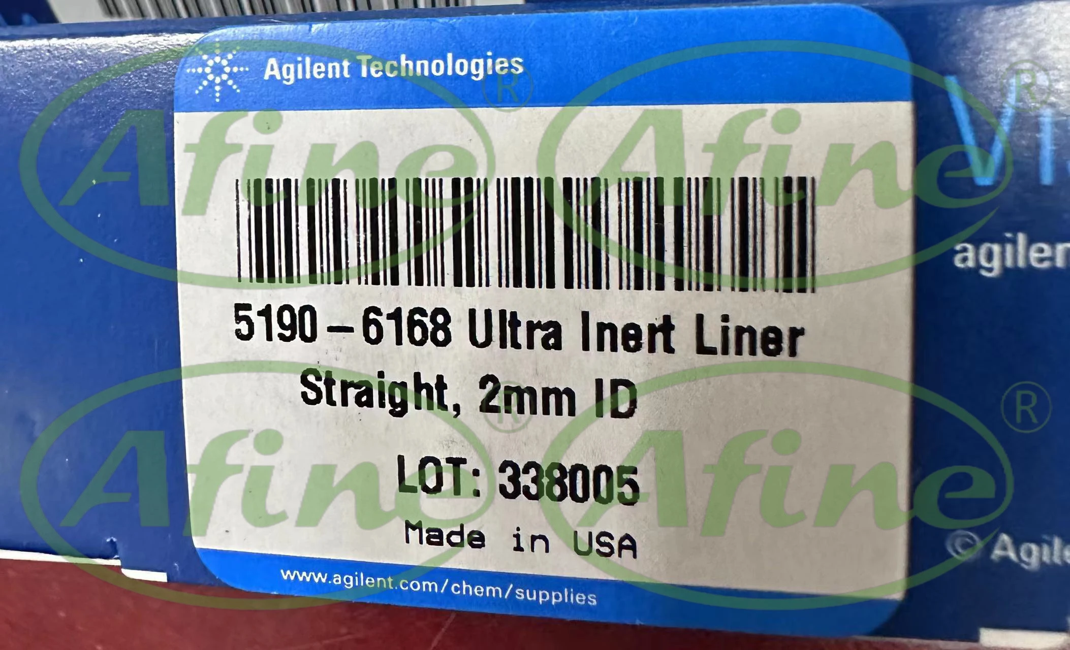 

AFINE Agilent 5190-6168 Ultra Inert Splitless Inlet Liner, Straight, 2 mm ID for HS Transferline