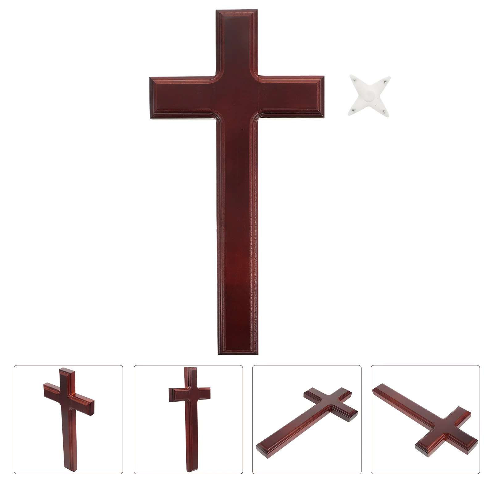 

1Set Decorative Wooden Cross Solid Wood Cross Craft Christian Cross Pendant Hanging Cross Ornament Wooden Cross Crafts