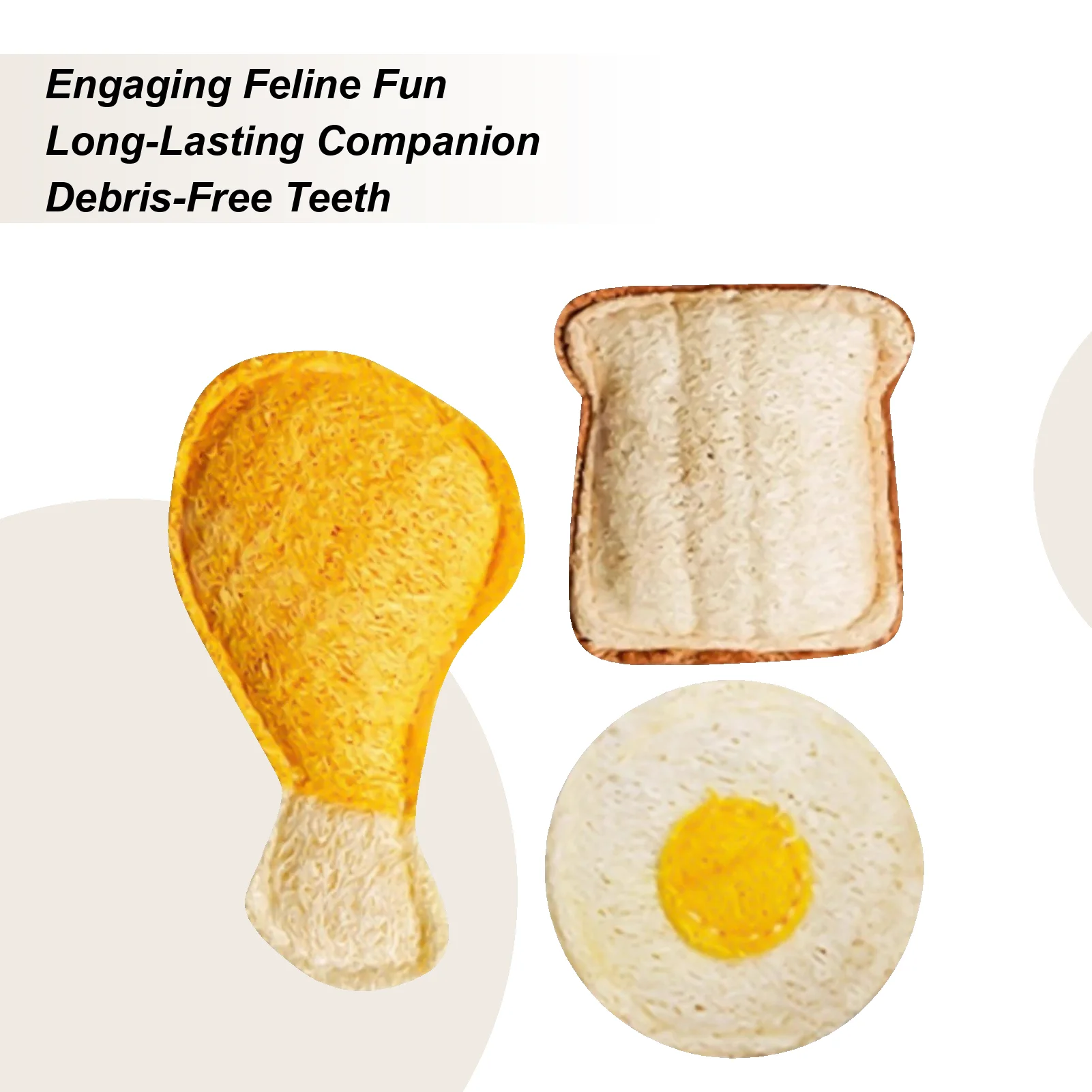 

Игрушка для жевания кошек, жевательная игрушка для домашних животных, 3-х шт., игрушка для лакомства в форме кошачьего корма для дома, на открытом воздухе, для дома, путешествий, укрытие, двора, сада