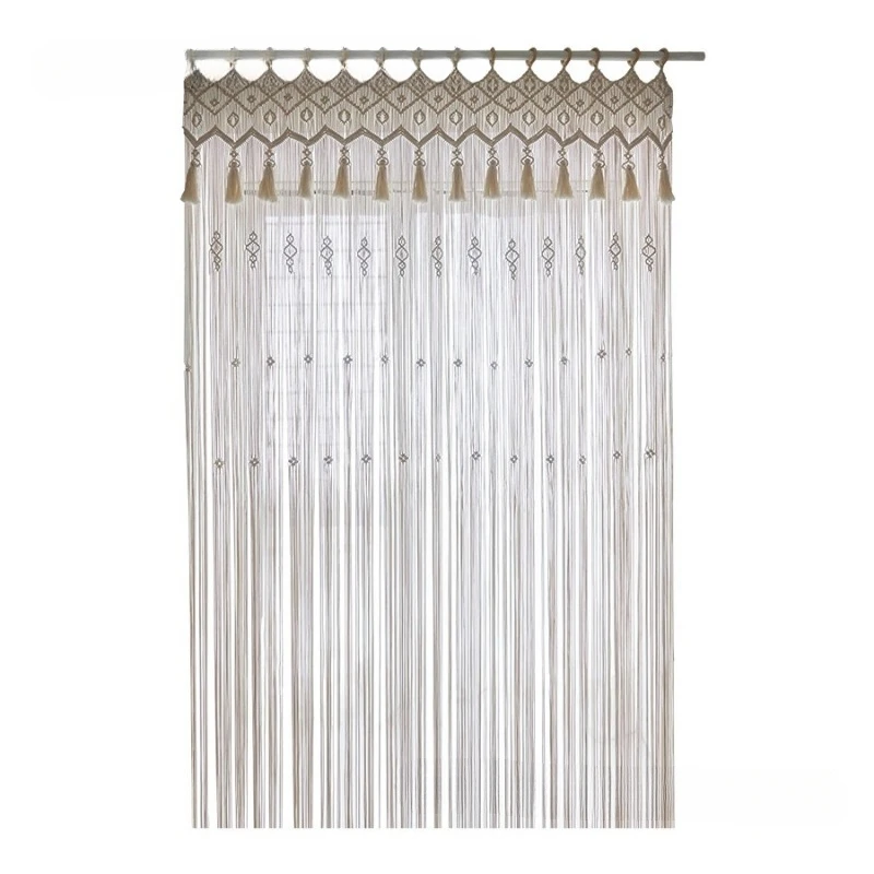 Multiple Ins Style Cotton Rope Tassel Woven Door Curtains Bohemian Handmade Woven Curtains Nordic Woven Door Curtains
