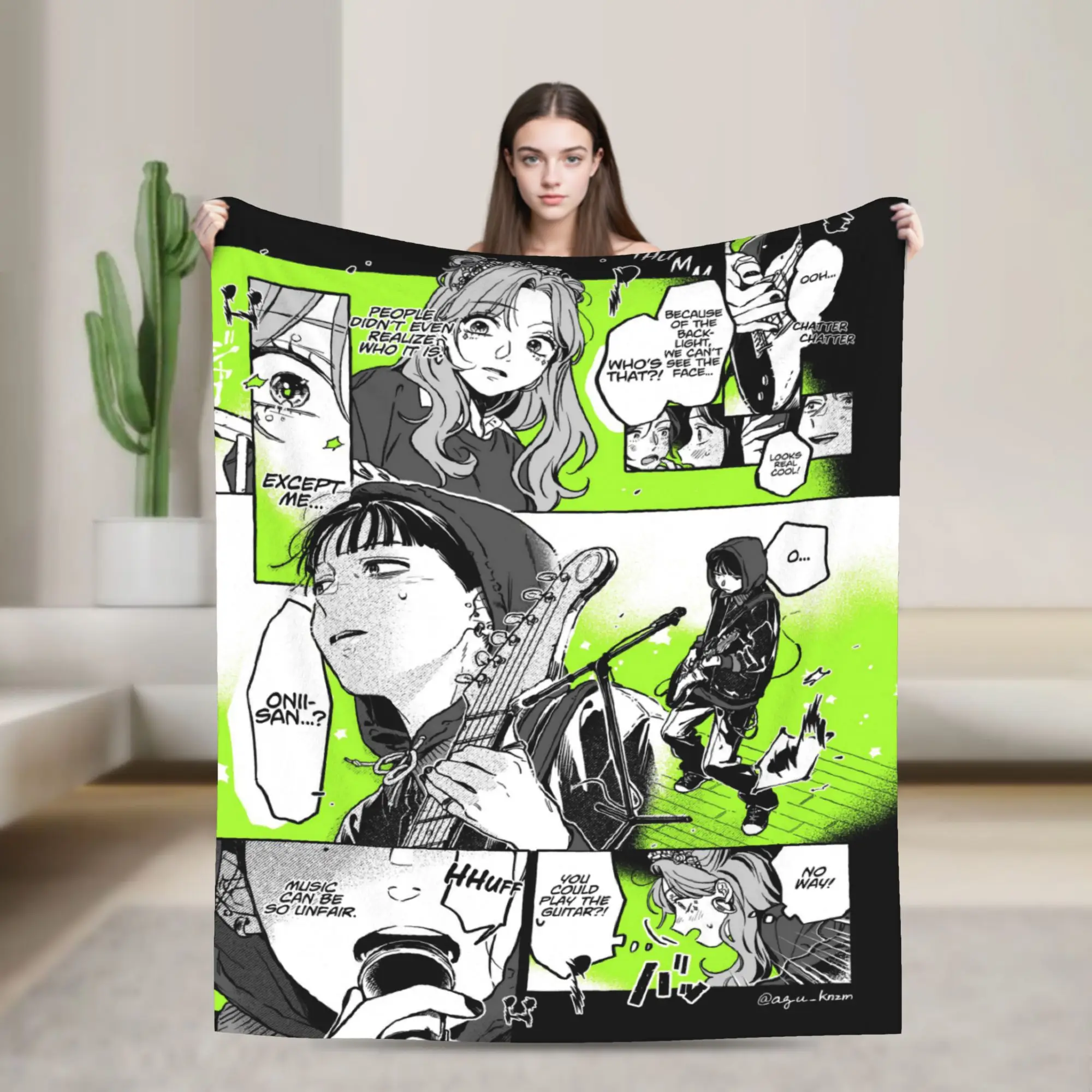 The Guy She Was Interested in Wasn't a Guy at All Flannel Blanket  Super Warm Throw Blanket for Couch Chair Airplane Bedspread