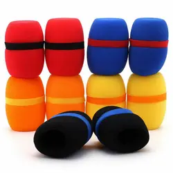 4PCS Headset Windscreen Thickened KTV Handheld Dust Proof Soft Sponge Microphone Cover Replacement Accessories