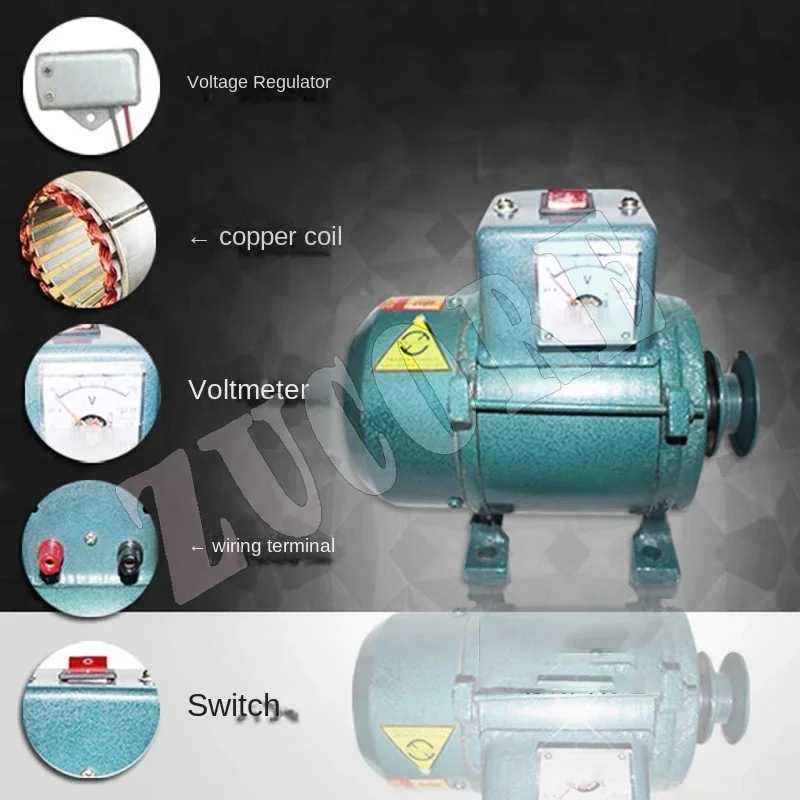 3500W 220V 고전력 소형 도르래 유형 영구 자석 조명 발전기 공장 판매