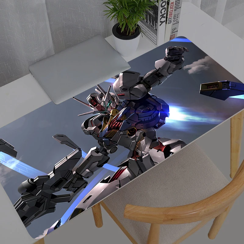 Mouse Pad Anime Mobile Suit Gundam Carpe Large PC Gamer Computer Mausepad Varmilo Keyboard Gaming Accessories Desk Mat