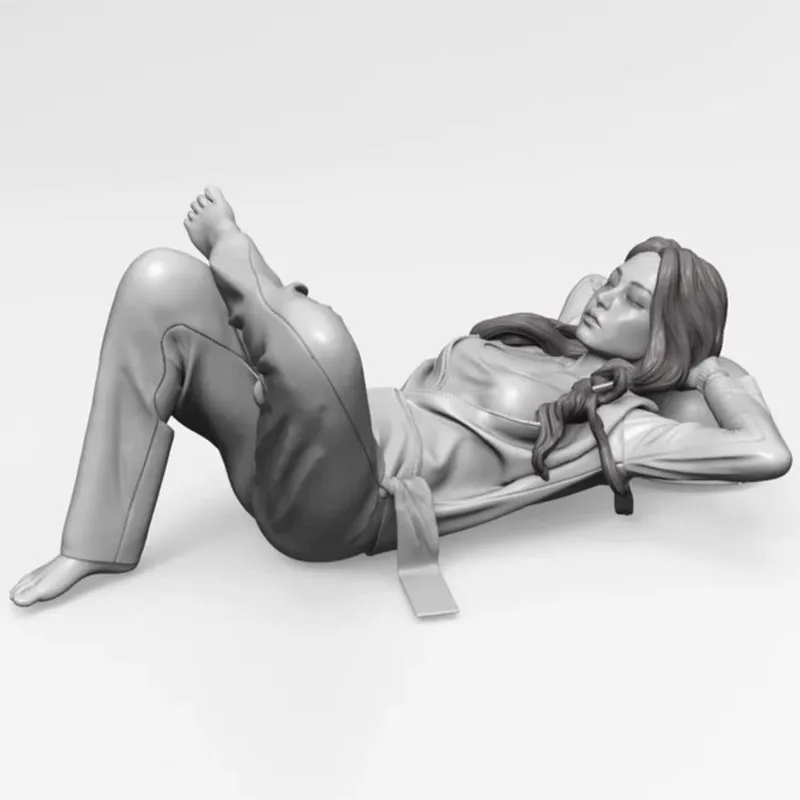 1/20 수지 그림 모드 키트 소녀 액션 시리즈 수지 군인 흰색 모델 장난감 인형 조립되지 않은 도색되지 않은 Gk