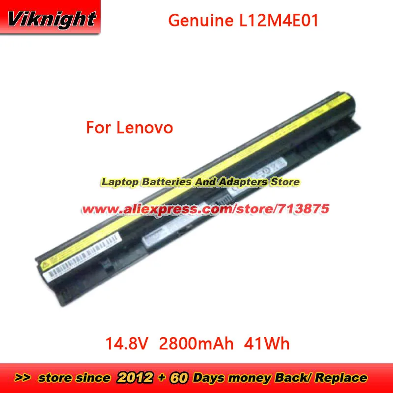 Bateria genuína para Lenovo Touch Série Z710, L12L4E01, L12L4A02, L12M4E01, L12S4E01, G400S, G405S, G410S, G500S, S410P, S510P, Z710