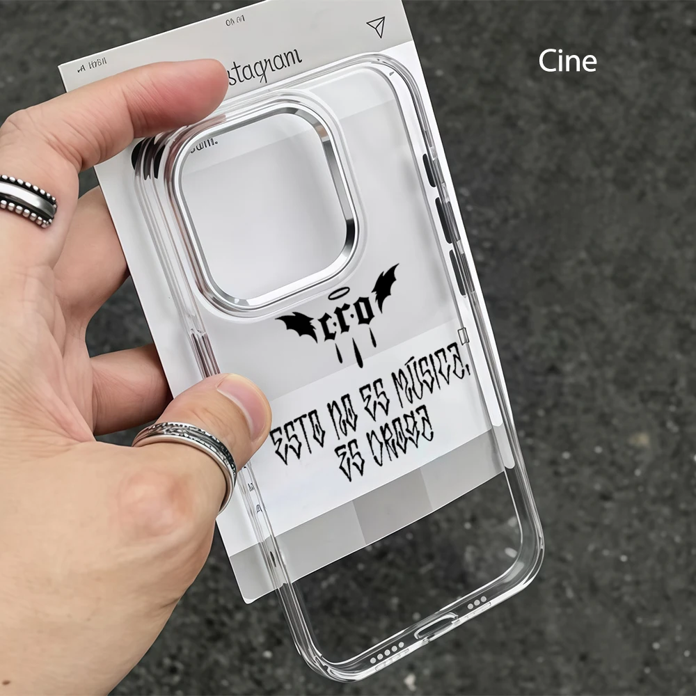 Luxury Large Window Candy Color Border Phone Case For iPhone 18 17 16 15 14 13 Pro Max Transparent  B-Barderos CRO
