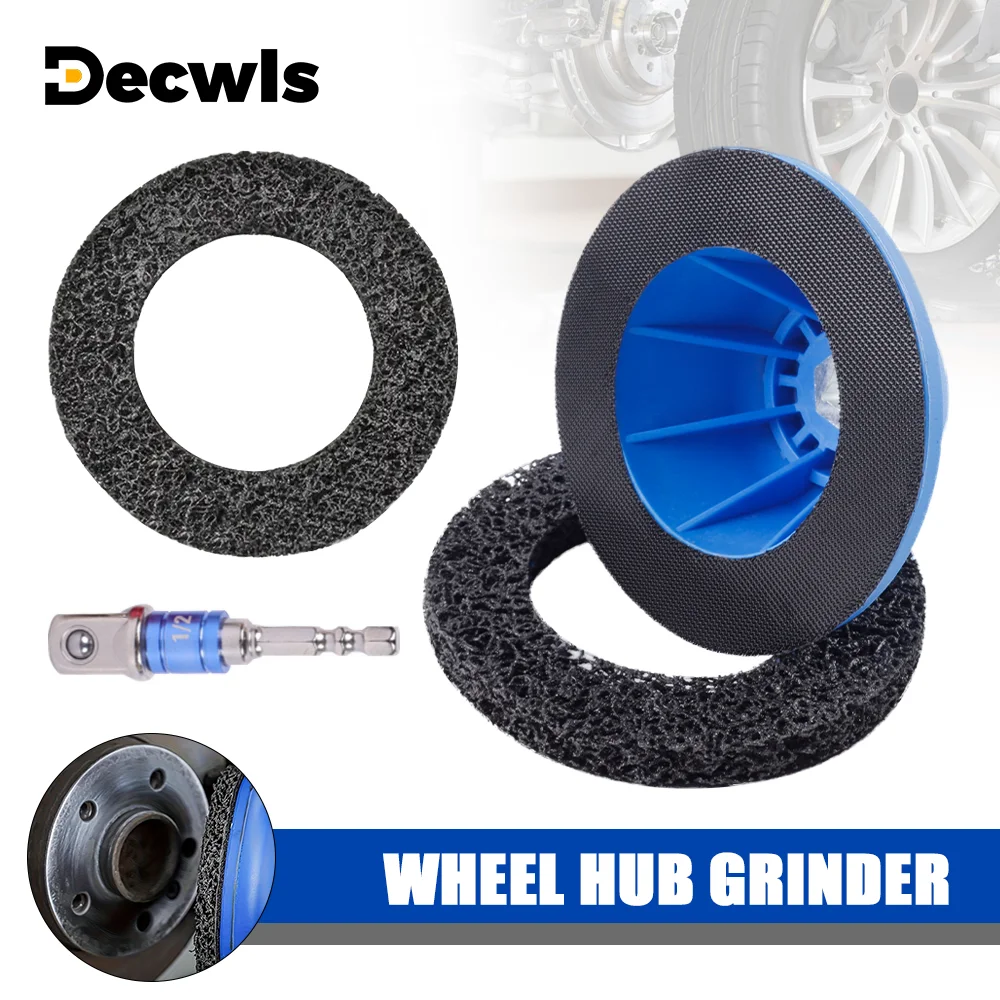 

Шлифовальная машина для автомобильных дисков 150 мм, квадратное отверстие 1/2 дюйма, очиститель диска и ротор, универсальный инструмент для полировки тормозных дисков подходит для аккумуляторных и пневматических дрелей