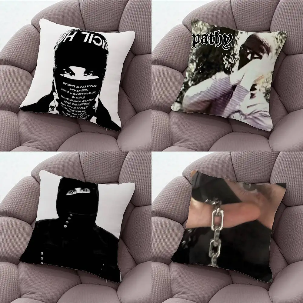 

E-EsDeeKid Rebel 4 Raws Pillow Case Silky Short Plush With Invisible Zipper Dustproof Sofa Cushion Cover For Home Decor