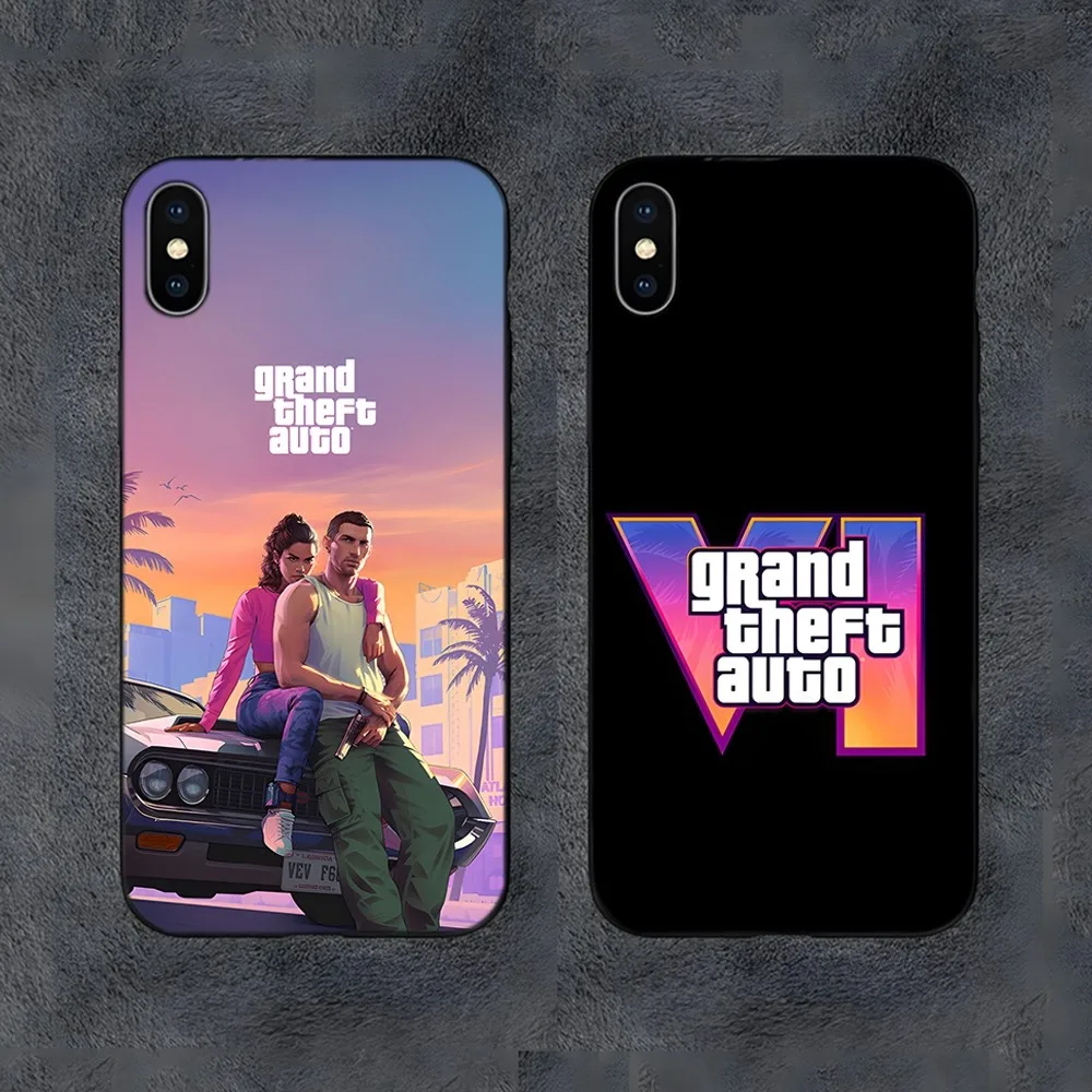 Game G-GTA 5 6 Vice City Phone Case For Samsung S21,S22,S23,S30,Ultra,S20,S30,Plus,S21 Fe,10,9,5G Silicone Cover