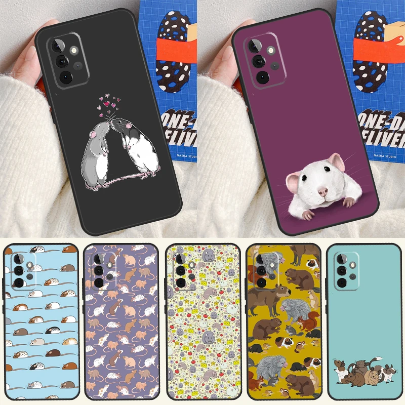 Mouse Rat For Samsung Galaxy A55 A35 A15 A54 A34 A14 A53 A33 A13 A05 A06 A16 A22 A32 A52 Phone Case