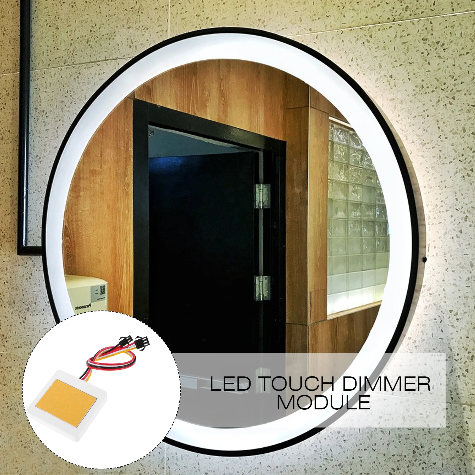 Single Touch LED-schakelaar Intelligent ontwerp Make-upspiegellampadapter Eenvoudige installatie 3-weg aanraakdimmerlampmodule